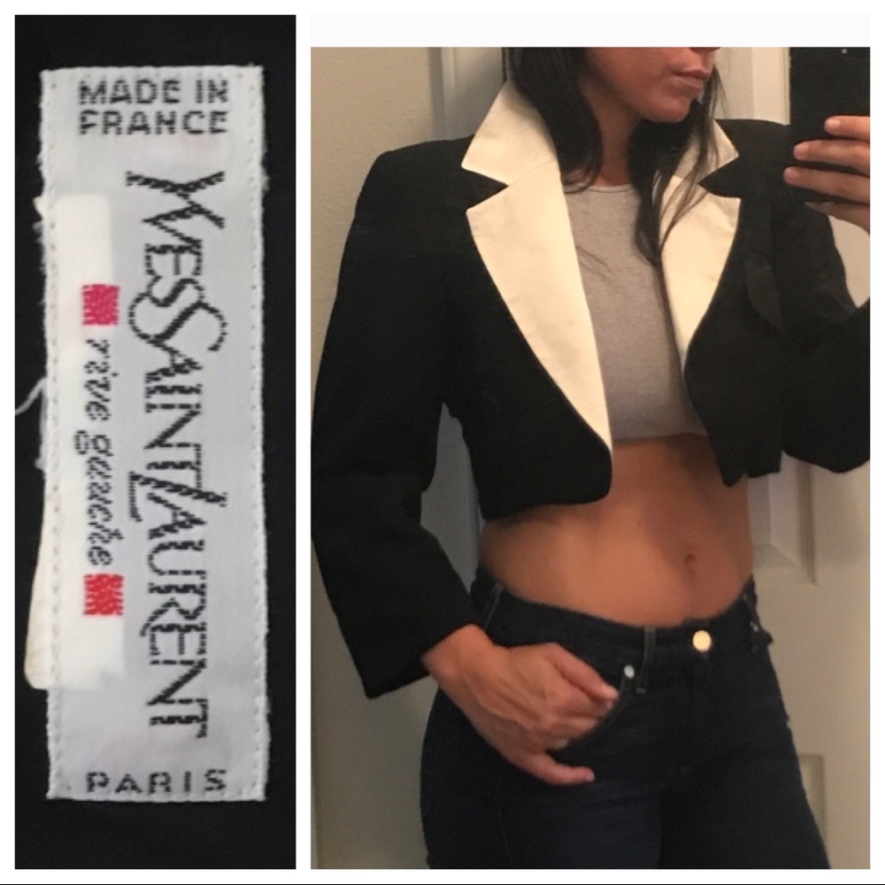 Vintage YSL Cropped Blazer ✨sold✨ - Picture 1 of 7